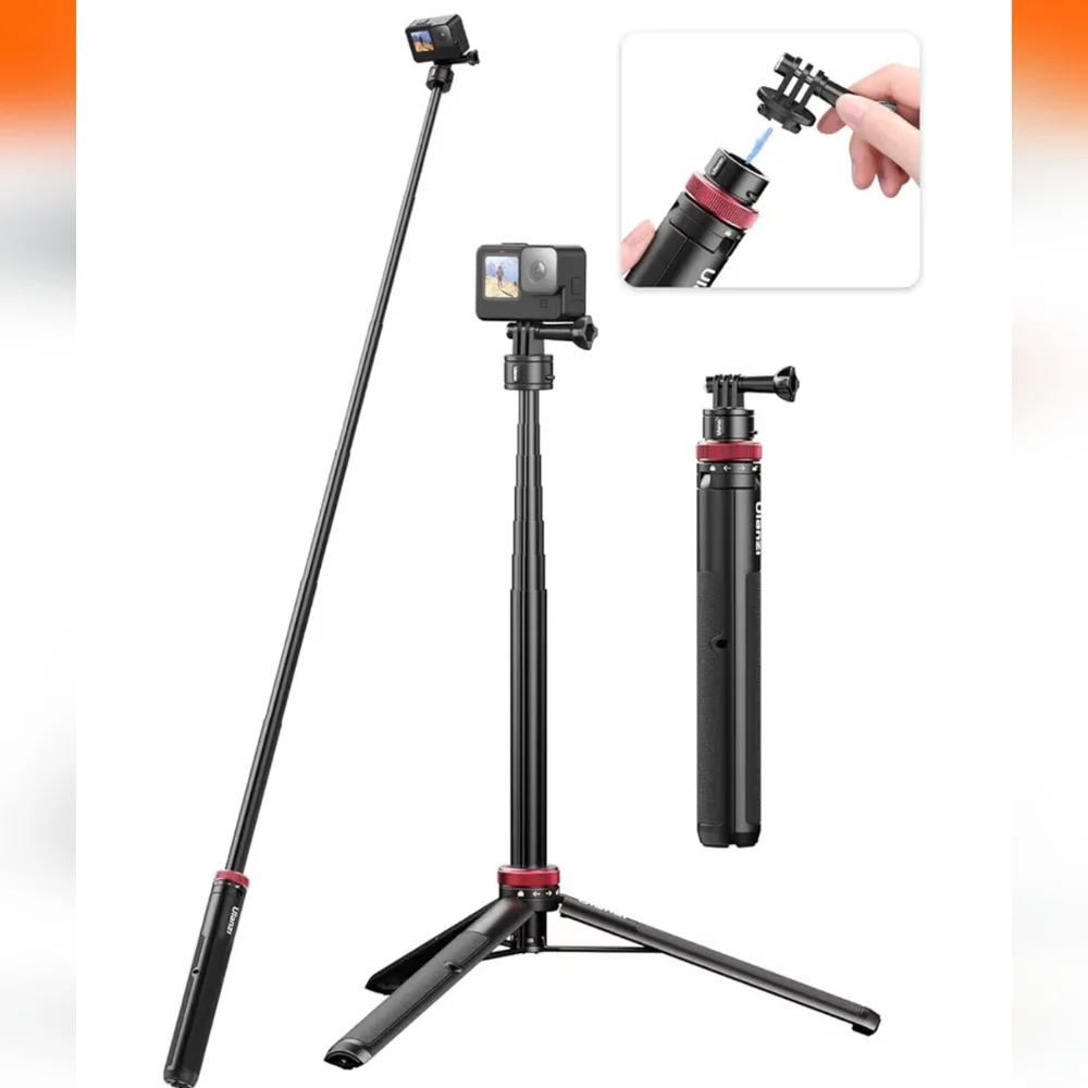 GoPro Black and Red Extendable Tripod